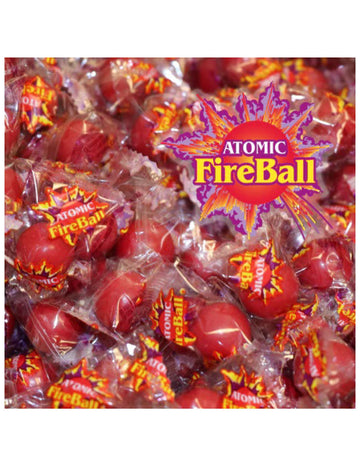 Atomic Fireball Candy - 1 Lb Bag - Individually Wrapped - Queen Jax - Bulk Candy - Red Candy - Hot Jawbreakers- Red Hot Cinnamon