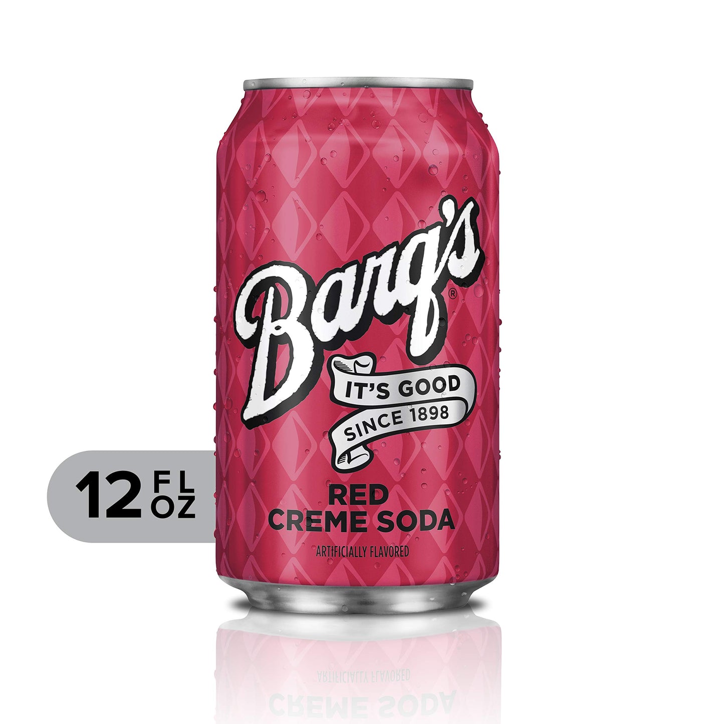 Barqs Red Creme Soda Soft Drink, 12 Fl Oz, 36 Pack, Refreshing Red Flavor