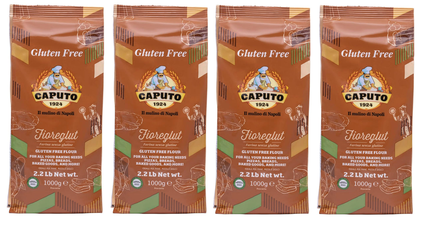 Antico Molino Napoli Antimo Caputo Pizza Flour, Gluten Free, 2.2 Pound (Pack Of 4)