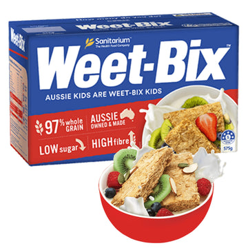 Sanitarium Weet-Bix (Pack Of 1 x 575g) Made in Australia 97% wholegrain Weet-Bix gives you lasting goodness and energy