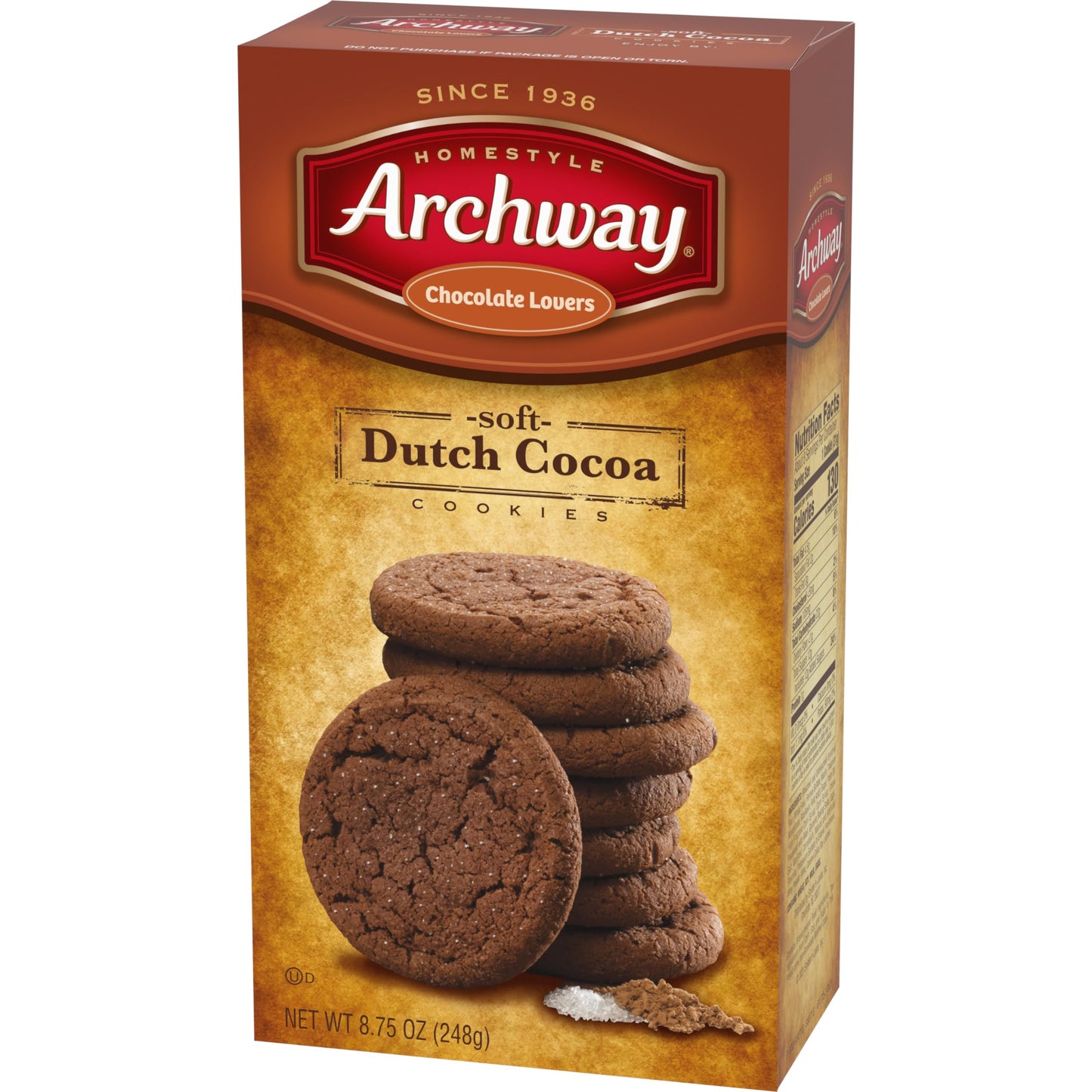 Archway Cookies, Soft Dutch Cocoa Cookies, 8.75 Oz