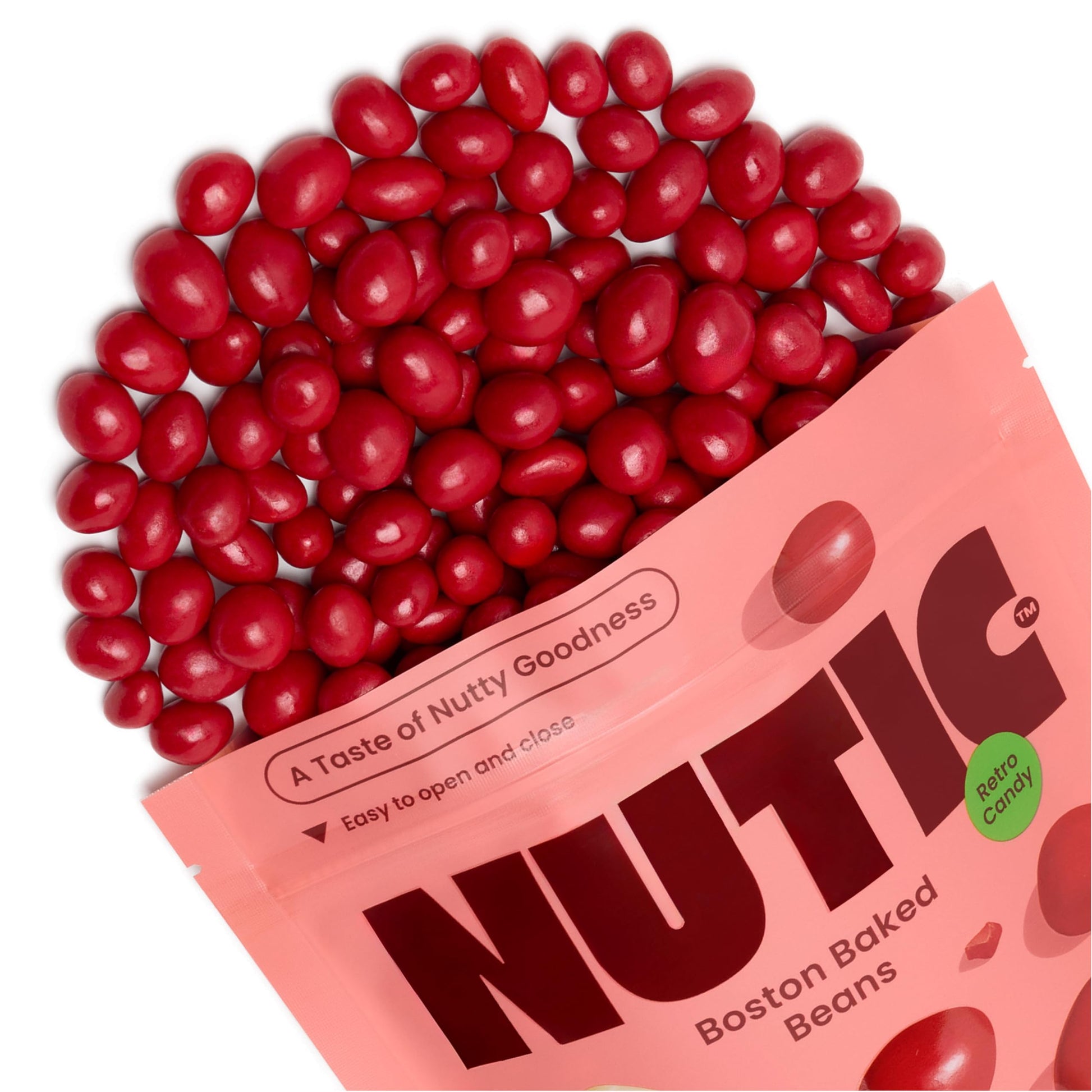 Nutic Boston Baked Beans Candy - 2 Lb | Coated Peanuts in Bulk | Vintage Candy Bar Treats | Ideal Movie Theatre Snacks & Souveni