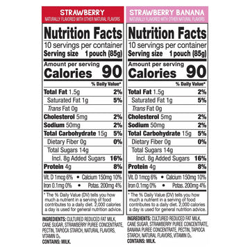 Gogo Squeez Gogo Squeez Yogurtz Strawberry & Strawberry Banana (20 Count)