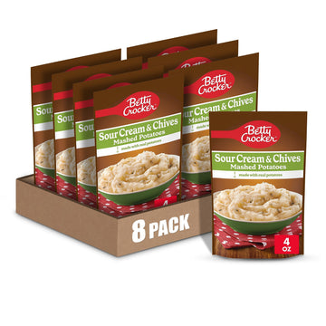 Betty Crocker Sour Cream & Chives Mashed Potatoes, 4 Oz. (Pack Of 8)