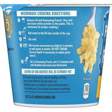 Quaker Roni Cups Mix 2.32 oz Pack of Cups, Parmesan & Romano Cheese Pasta, 27.84 Ounce, (Pack of 12)