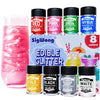 SigWong Edible Glitter Set - 8 Colors Luster Dust for Cake Decorating, Vegan, Gluten Free, 5g per Bottle