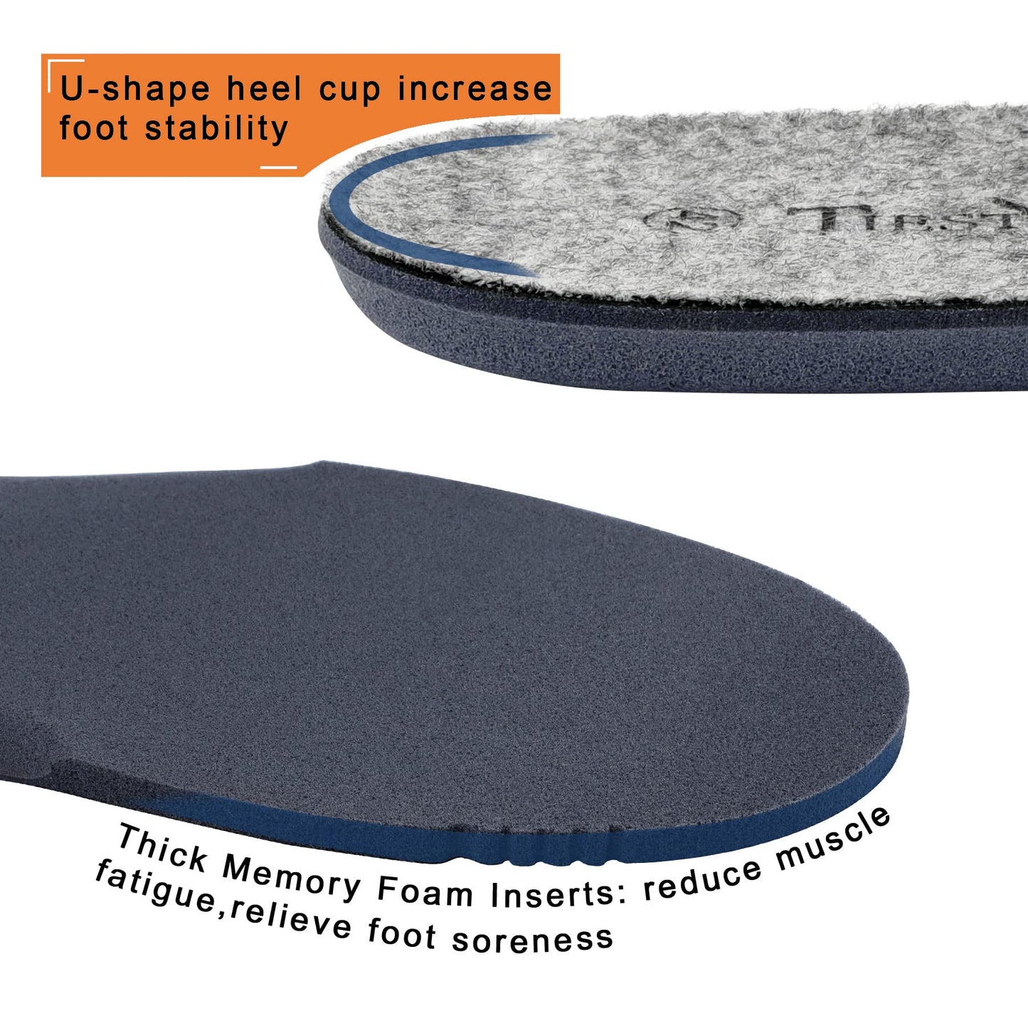 Tiestra Merino Wool Insoles For Women Fur Fleece Shoes Inserts Memory Foam Cushion Comfort Warm Sheepskin Insoles For Winter Sno