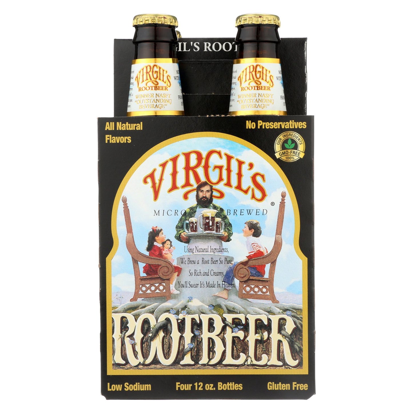 Virgils Root Beer - 12 Ounce - Caffeine-Free, Naturally Flavored Soda