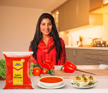 Rani Kashmiri Chilli Powder (Deggi Mirch,Low Heat) Ground Indian Spice 80Oz (5Lbs) 2.27Kg ~ All Natural | Salt-Free | Kosher | Vegan | Gluten Friendly | Perfect For Deviled Eggs & Other Low Heat Dishes