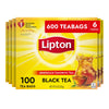Lipton Tea Bags, Black Tea, Iced Or Hot Tea, Can Support Heart Health, 600 Total Tea Bags (100Ct - Pack Of 6)