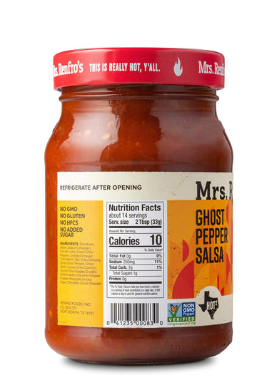 Mrs. Renfros Ghost Pepper Salsa, 16 oz (2 Pack)