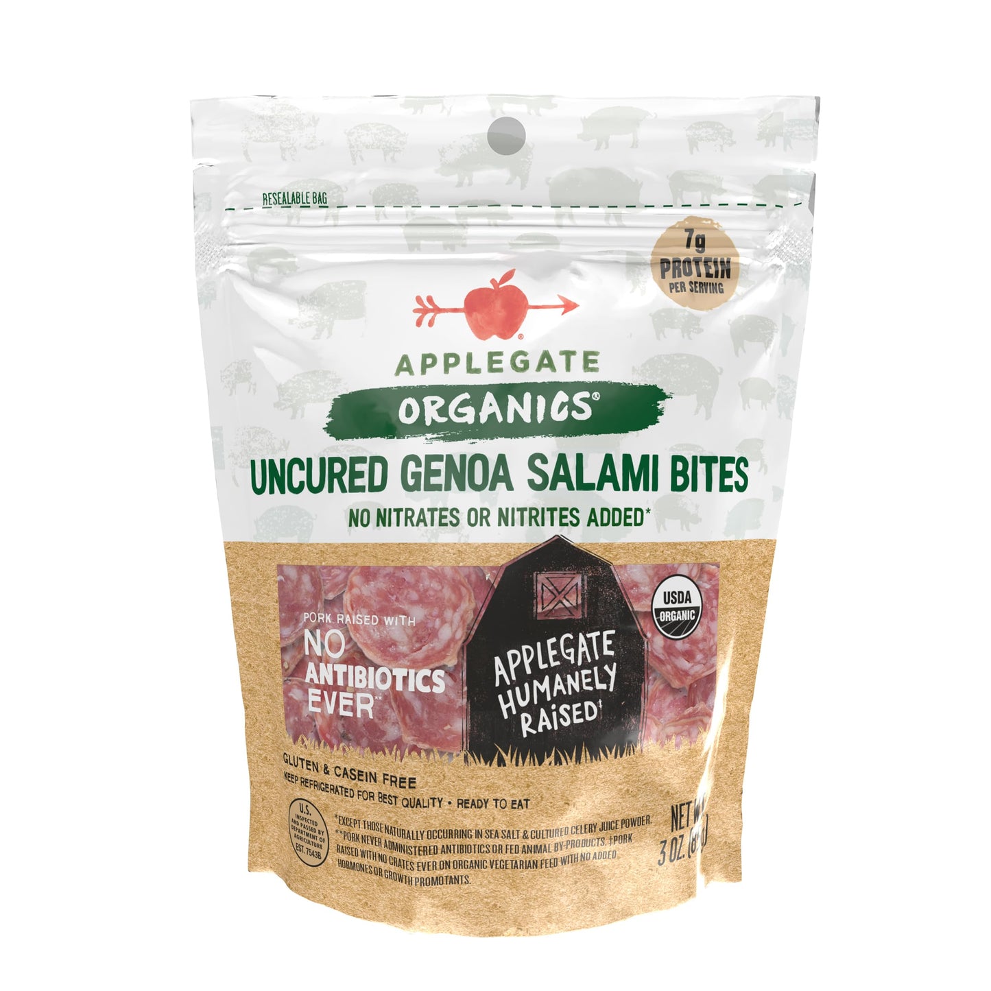 Organic Uncured Genoa Salami Bites