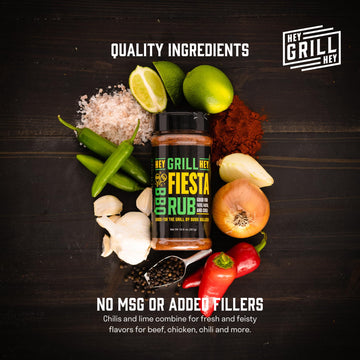 Hey Grill Hey | Fiesta Rub 10.6 oz | Perfect fajita seasoning, taco seasoning, chili seasoning and more.