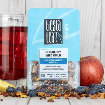 Tiesta Tea - Blueberry Wild Child, Blueberry Hibiscus Herbal Tea, Premium Loose Leaf Tea Blend, Non-Caffeinated Tea, Make Hot Or