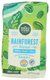 Whole Foods Market, Rainforest Blend Medium-Dark Roast Whole Bean Coffee, Cocoa, Caramel & Toasted Almond, 12 Ounce