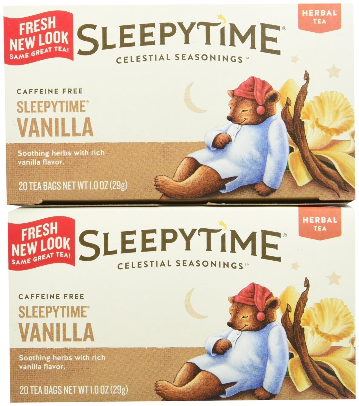 Celestial Seasonings Sleepytime Vanilla Tea Bags - 20 Count (Pack of 2)
