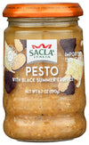 Sacla Pesto With Black Summer Truffle Pasta Sauce, Vegan, 6.7 Ounces (Pack Of 6)