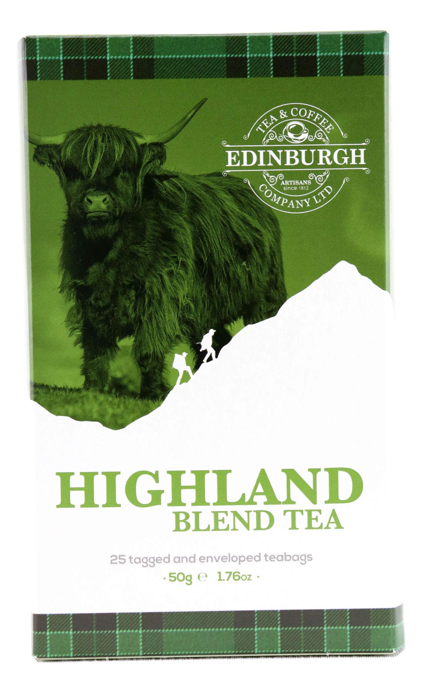 Edinburgh Tea & Coffee Company Highland Blend Black Tea, 25 Count Envelope/Tag Teabags