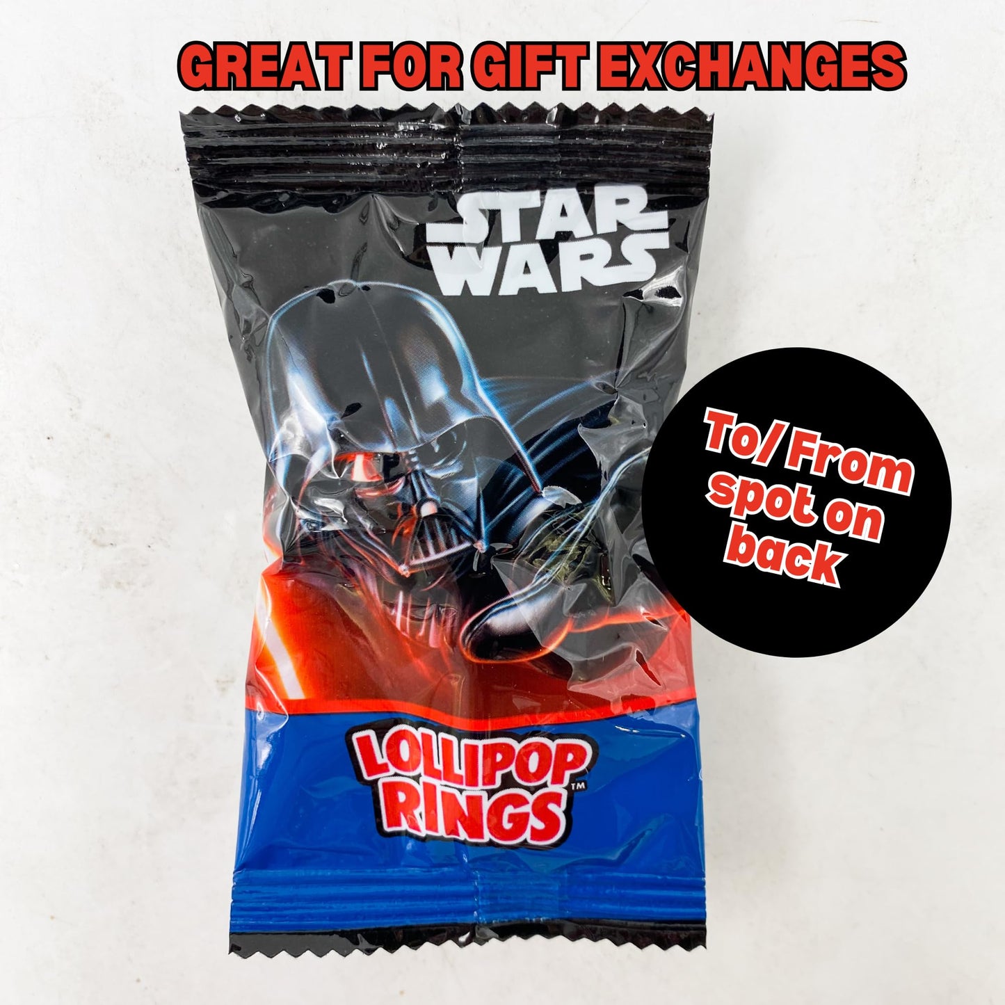 Star Wars Candy Lollipop Rings Individually Wrapped Birthday Party Favors Candy For Party Bags 18 Count