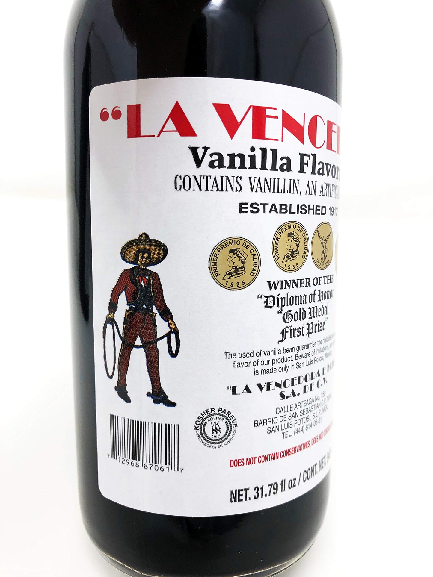 La Vencedora Mexican Vanilla Extract 2 Pack - 32oz - Traditional Vanilla Flavoring for Baking Cooking & Desserts - Vegan Glutten Free Natural Process Made in Mexico