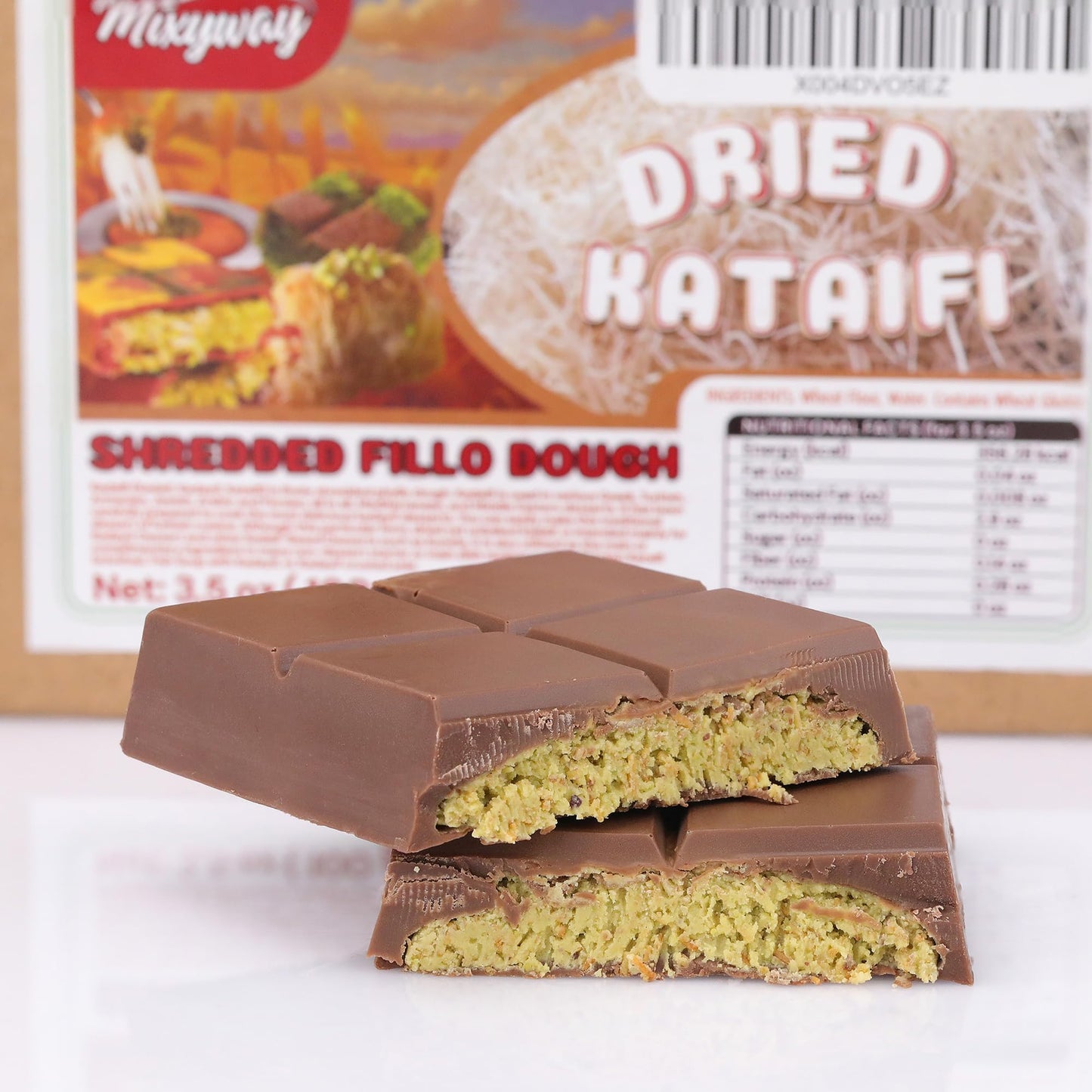 Kataifi Shredded Fillo Dough 3.5 Oz (100 Gr.) For Dubai Chocolate Bar Pistachio, Kadayif For Knafeh Pistachio Chocolate Bar Past