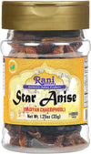 Rani Star Anise Seeds, Whole Pods (Badian Khatai) Spice 1.25Oz (35G) Pet Jar ~ All Natural | Gluten Friendly | Non-Gmo | Kosher | Vegan | Indian Origin