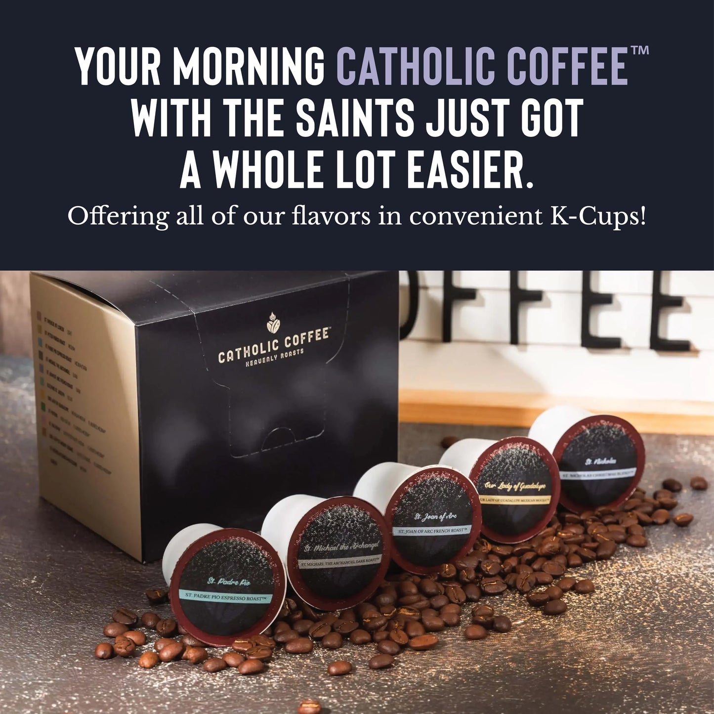 Catholic Coffee St. Valentine | Medium Roast Ground Coffee – Raspberry & White Chocolate Notes | 12Oz Bag – Sweet Catholic Gift For Loved Ones