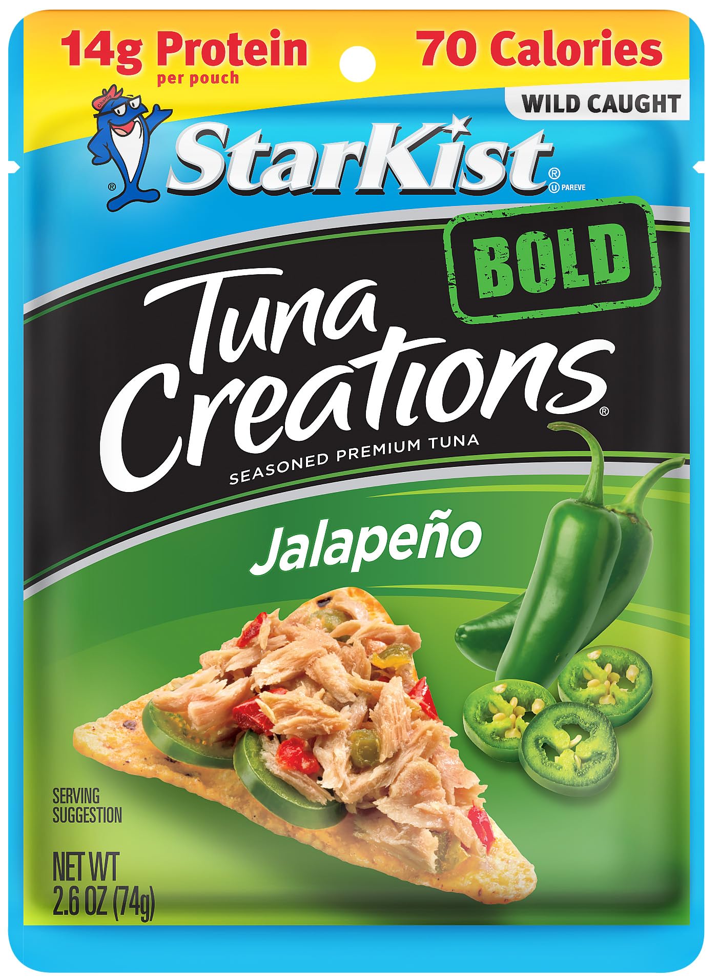 Starkist Tuna Creations Bold Jalapeño - 2.6 Oz Pouch (Pack Of 12)