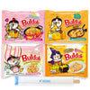 Samyang Buldak Hot Spicy Chicken Ramen Noodle Korean Stir-Fried Ramen, 1 Pack For Each Flavor (4, Carbonara, Cream Carbonara, Qu
