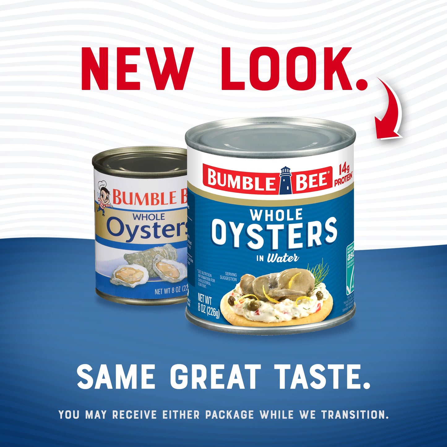 Bumble Bee Premium Select Whole Canned Oysters, 8 Oz Cans (Pack Of 12) - Ready To Eat - 14G Protein Per Serving - Gluten Free