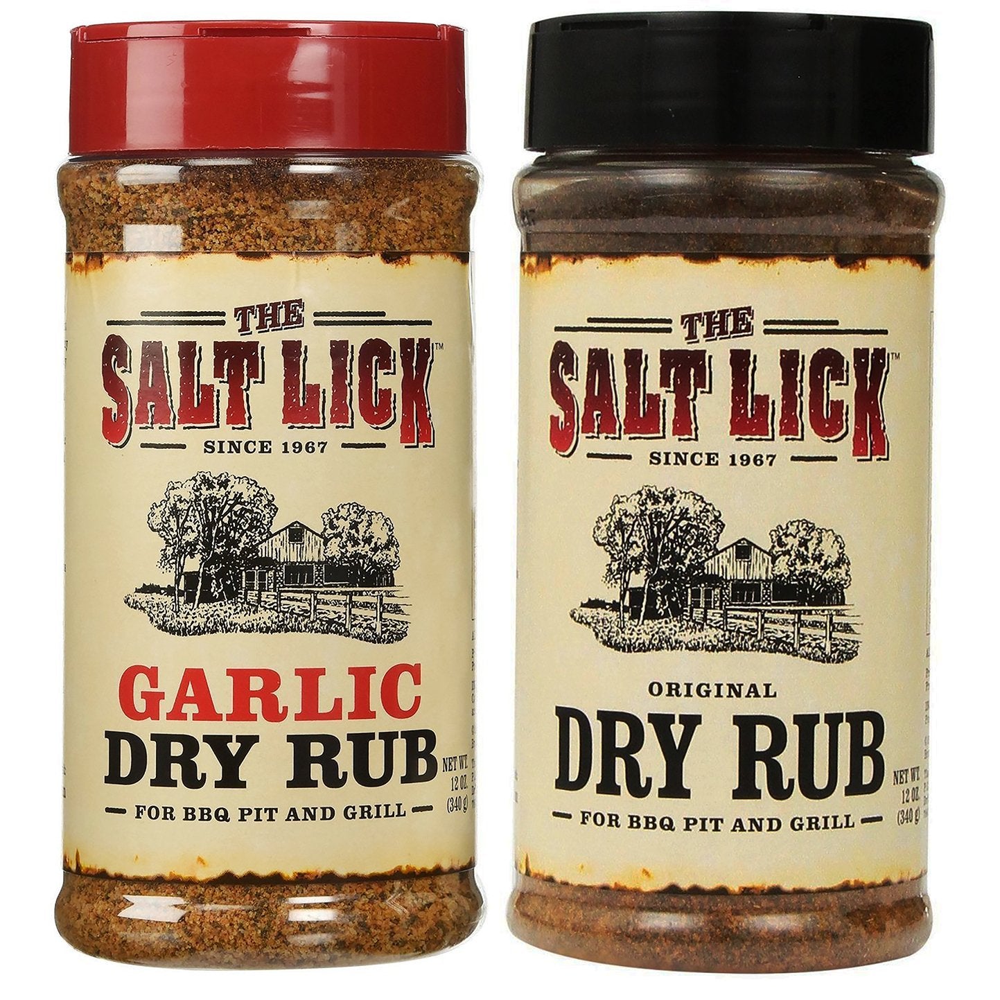 The Salt Lick Original Bbq And Garlic Dry Rub 12 Oz - 2 Pack