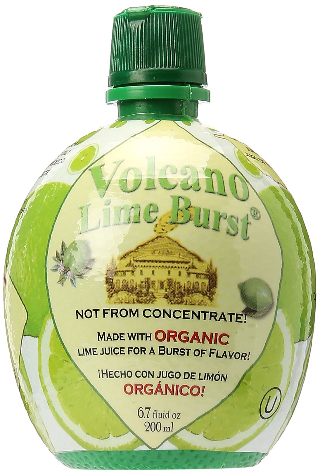 Volcano Burst, Juice Lime Squeeze Bottle Organic, 6.7 Fl Oz