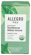 Allegro Tea, Organic Northwest Minty Green Tea Bags, 20 Ct