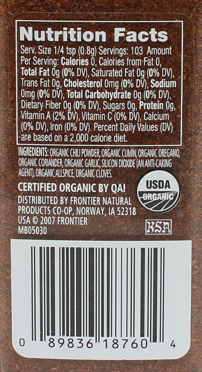 Simply Organic Chili Powder, Certified Organic | 2.89 Oz