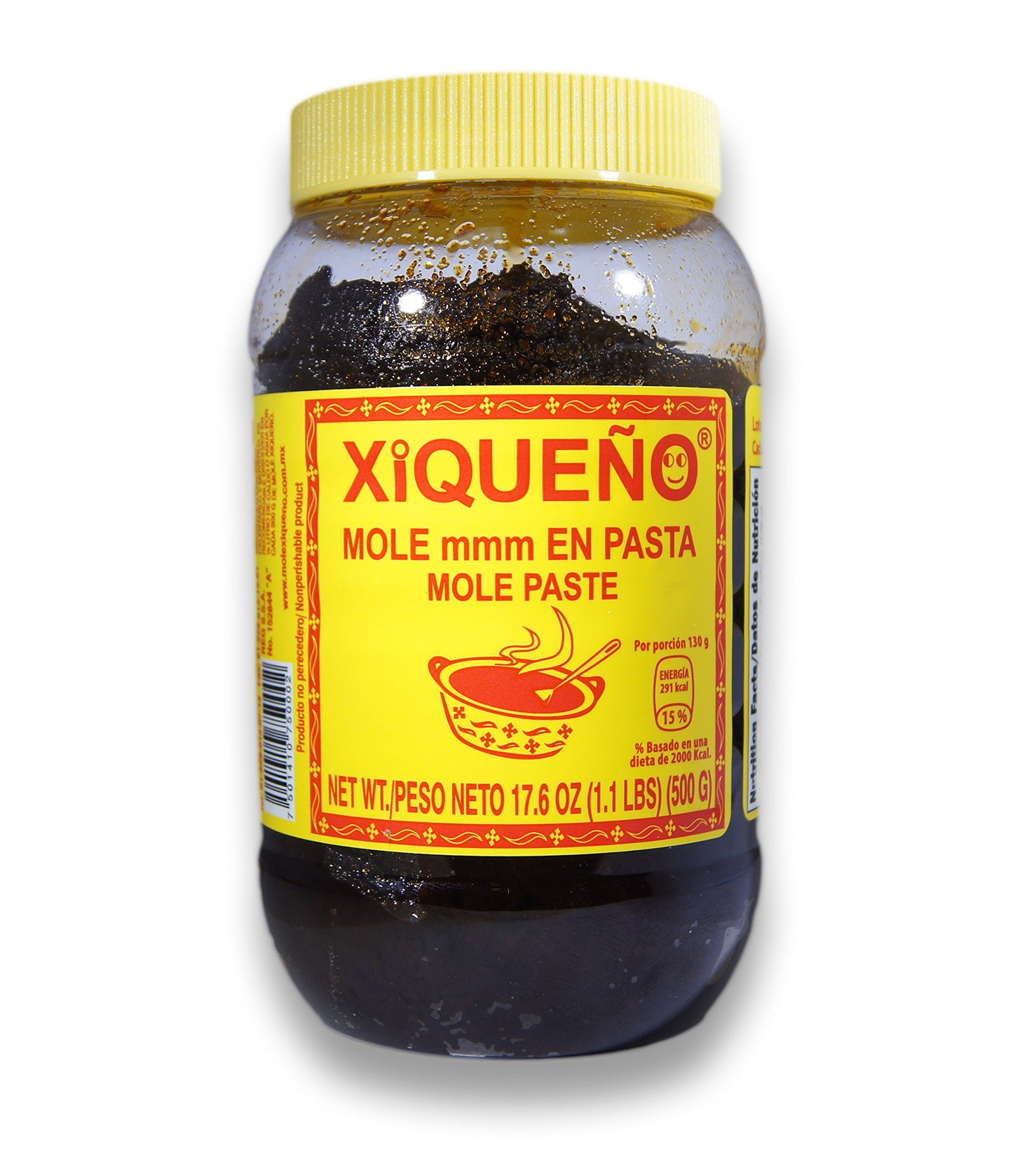 Mole Xico 1.1 Lbs./ 500 Grs. Mole Paste 5 - 6 Servings/Jar! Mole Paste!