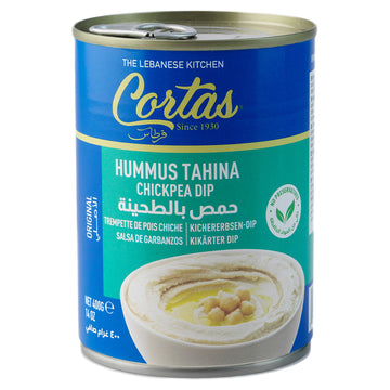 Cortas - Hummus Tahini Chickpea Dip (Pack Of 6), Ready To Serve, 14Oz X 6
