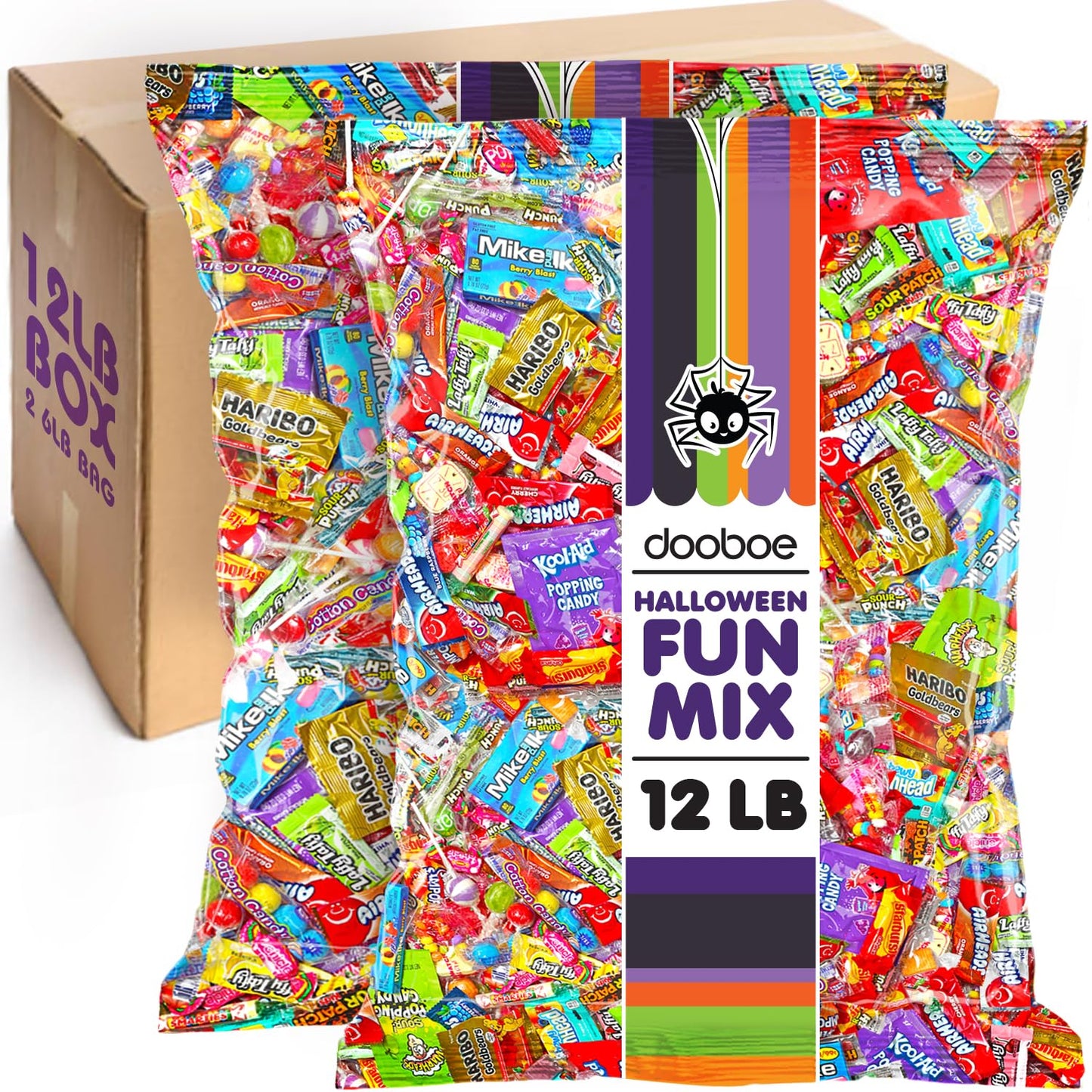 Halloween Bulk Candy - 12 Pounds - Huge Parade Candy Assortment - Bulk Candy Individually Wrapped For Schools, Offices, Mixed Pa