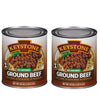 Keystone All Natural Ground Beef 28 Ounce Long Term Emergency Survival Food Canned Meat | Fully Cooked Ready To Eat | Gluten Free Family Pack Of 2