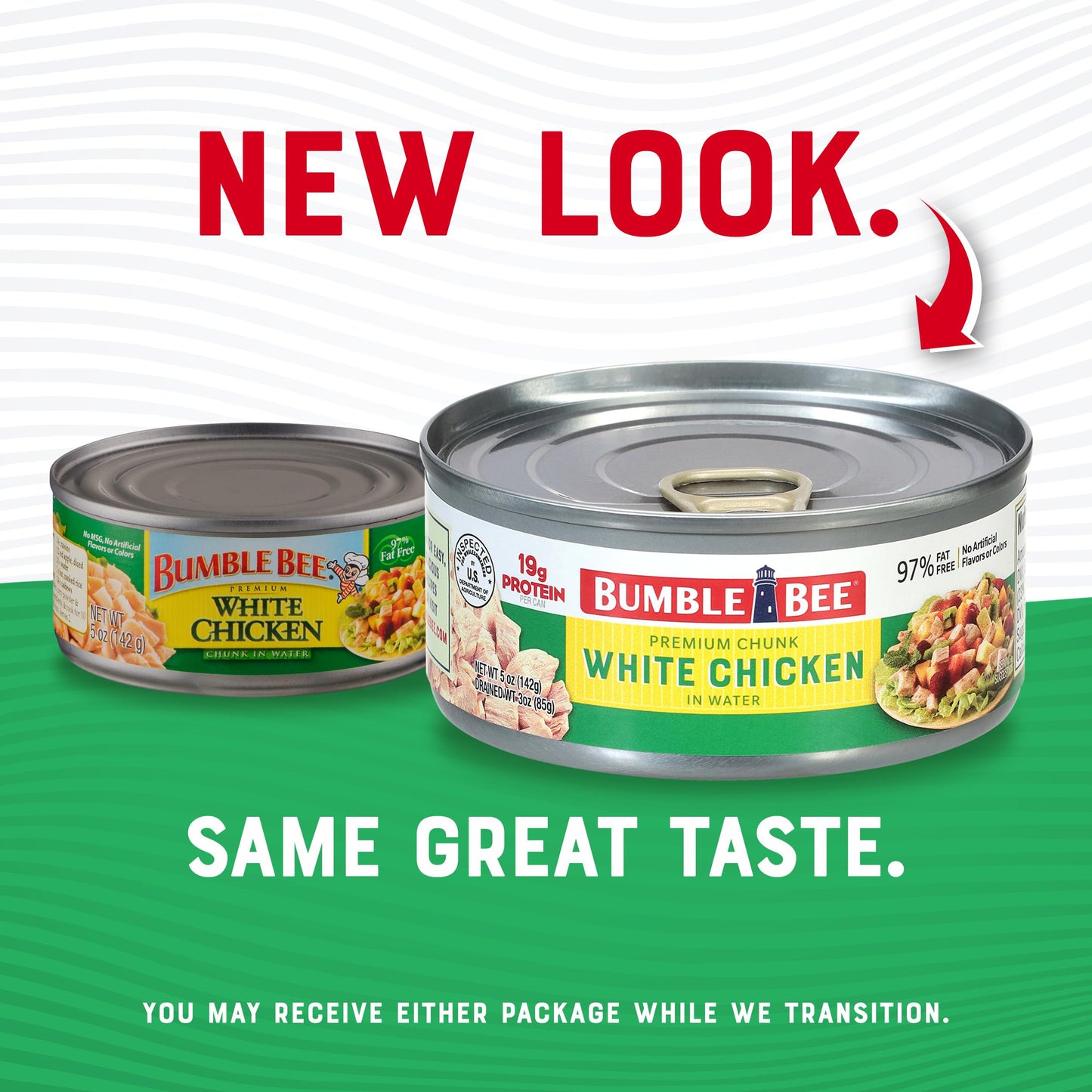 Bumble Bee Premium White Chicken, Chunk In Water, 5 Oz Can - 19G Protein Per Serving - Gluten Free, Keto Friendly