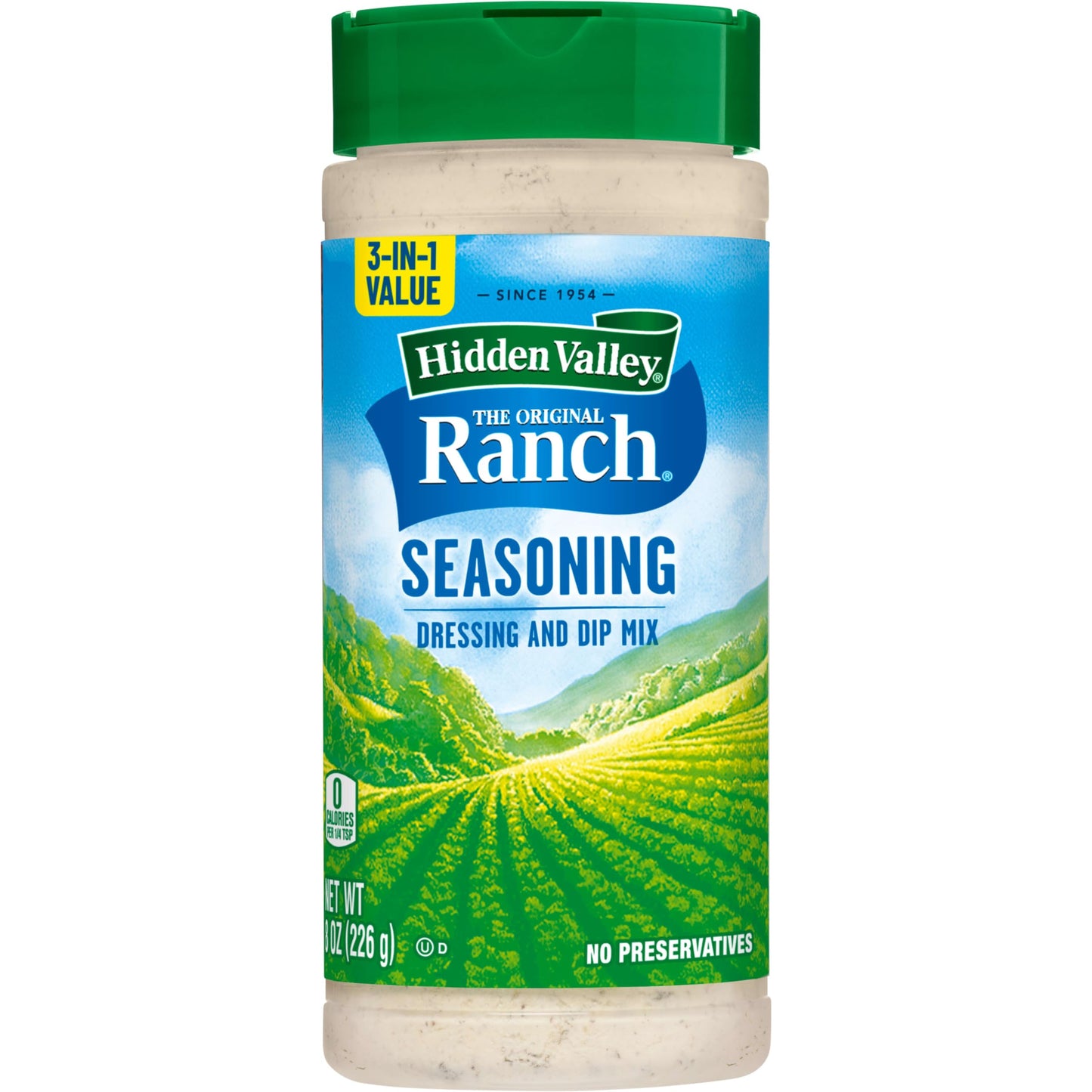 Hidden Valley Ranch Seasoning, Ranch Dressing Dry Mix for Salad Dressing, Gluten Free Salad Dressing, 8 Ounces