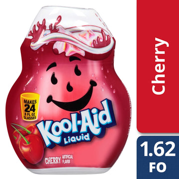 Kool-Aid Liquid Drink Mix, Cherry Flavor, Caffeine Free, 1.62 Fl Oz (Pack of 2)