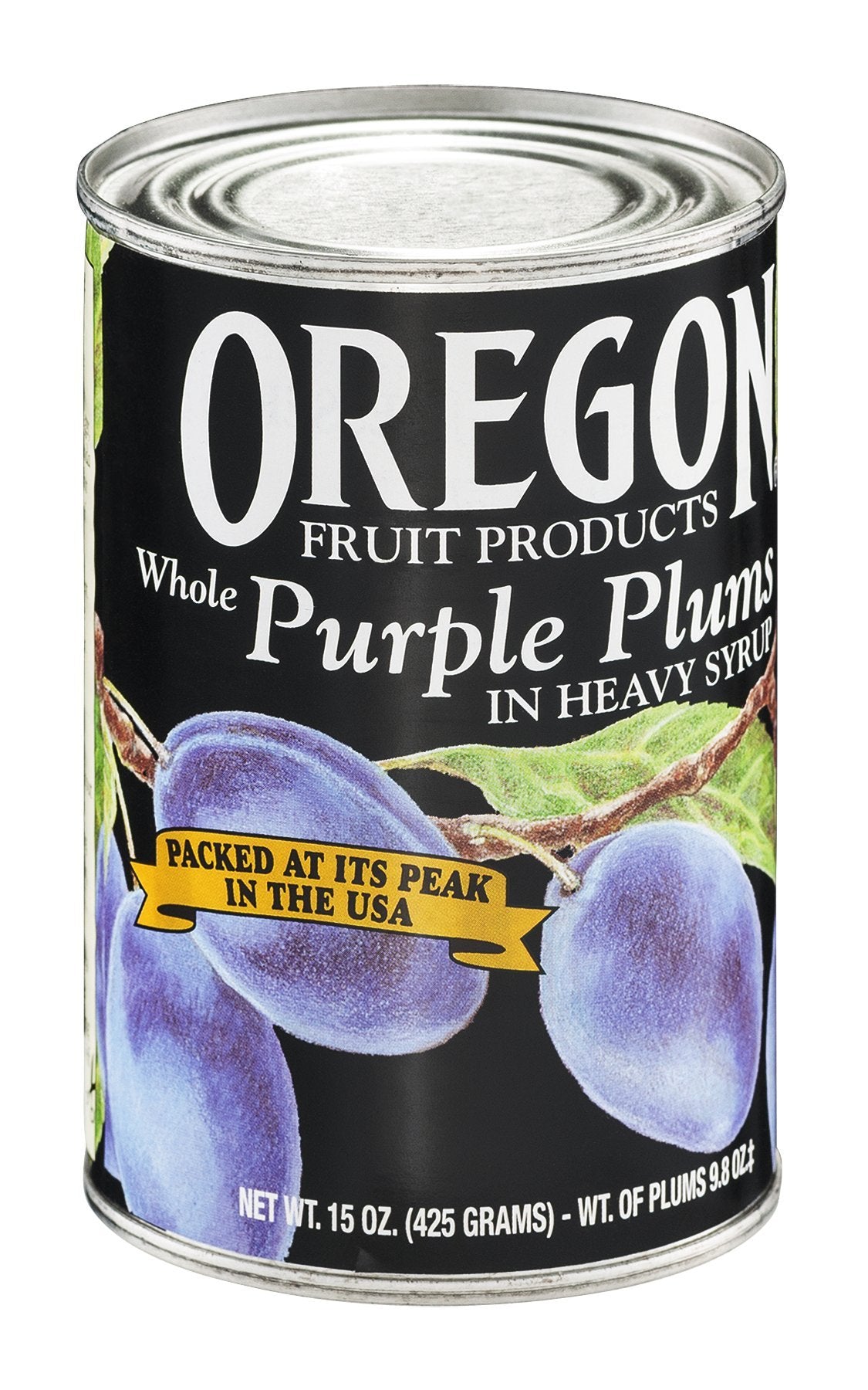 Oregon Fruit Purple Plums, 15-Ounces (Pack Of8)