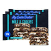 My Cookie Dealer Soft Baked Cookies, Milk & Cookies (3-Pack, 4oz Cookie) - Oreo Batter with Chocolate Chips & Chunks, filled wit