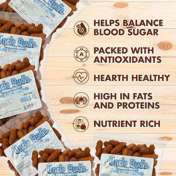 Uncle Bud'S Deep Fried Peanuts In Shell (6-Pack) | Salt And Vinegar Peanuts, Salted Peanuts In The Shell, Shelled Peanuts Snack