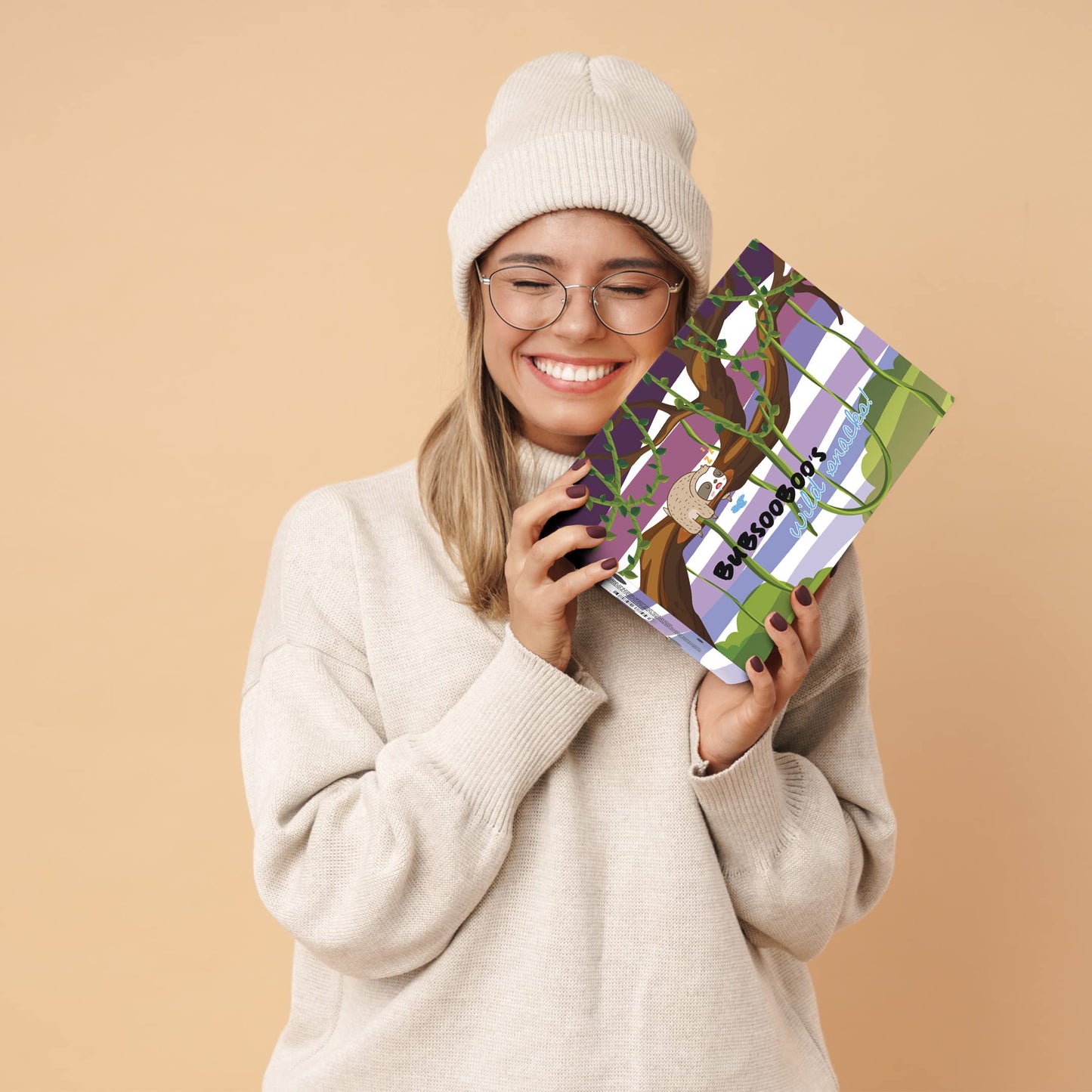 Bubsooboos Wild Snacks Maxi International Snack Box | 21 Full-Size Exotic Snacks | Maxi Purple