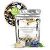 Nelson's Tea - Blueberry White Chocolate - White Loose Leaf Tea - White tea, white chocolate pieces, dried blueberries, and corn