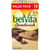 belVita Sandwich Dark chocolate creme Breakfast Biscuits 12 Packs (2 Sandwiches Per Pack)