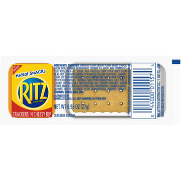 Handi-Snacks RITZ Crackers N Cheesy Dip Snack Packs, 20 Snack Packs