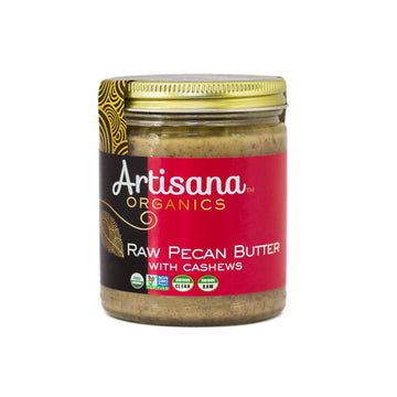 Artisana Organics - Pecan Nut Butter With Cashew, Two Ingredients Handmade Rich & Thick Spread, Usda & Qai Organic Certified, No