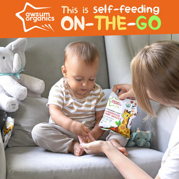 Awsum Organics Baby Snacks - Happy Healthy Baby Food - Snack For Babies - Organic Vegan Kosher Gluten Free - Natural Plant Based